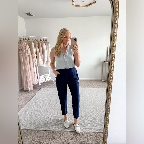 J. Crew Jamie pant with elastic waist Navy Size 12T NWT - Picture 1 of 6